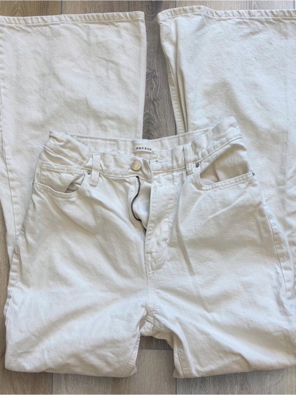PacSun White Flare Jeans
